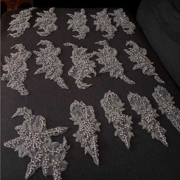 Beaded Rhinestone Appliqués - Picture 15 of 15